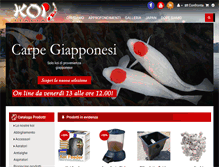 Tablet Screenshot of koi-italia.com